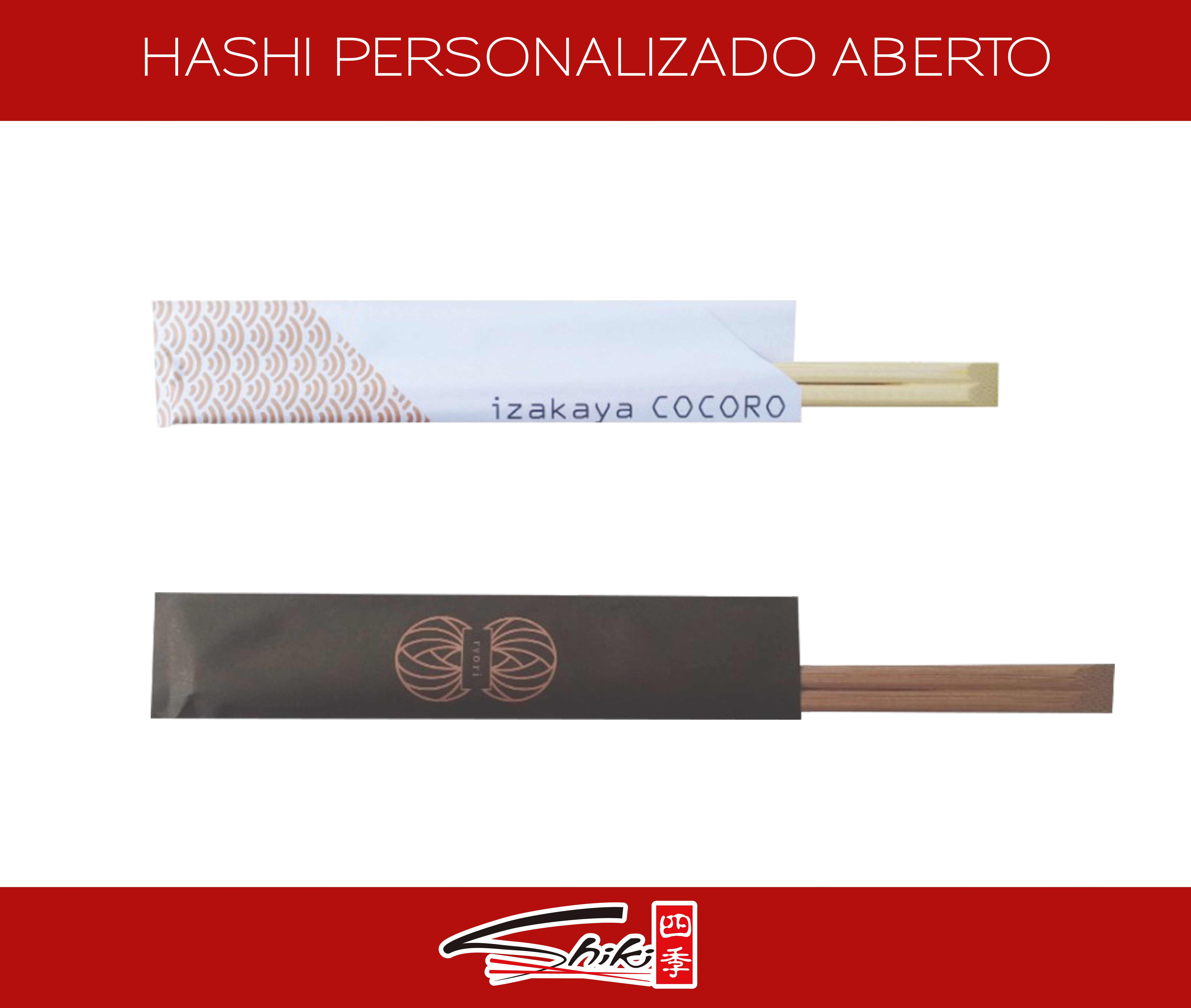Hashi - Embalagem Personalizável Aberta